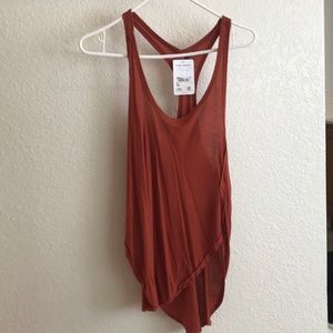 Free People Autumn Orange Silo Tank